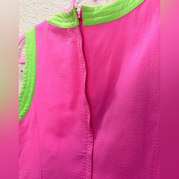 Lilly Pulitzer Georgia Pink & Green Print Shift Dress Size 6 Resort - Picture 5 of 5